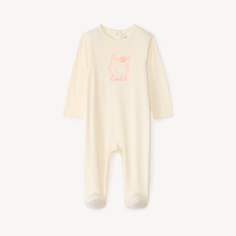 Dors-bien jersey à print fantaisie pour bébé fille