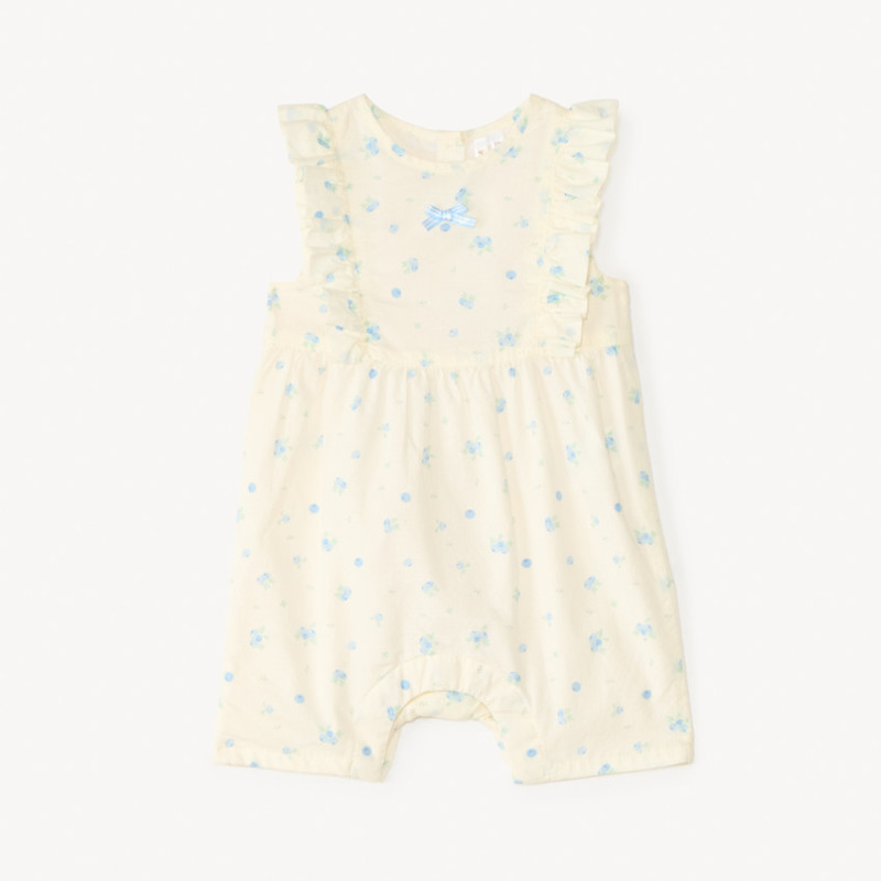 Combishort imprimé myrtilles pour bébé fille