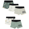 Lot de 5 boxers motifs skateboard garçon