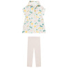Ensemble 2 pièces robe imprimée arty pour bébé fille