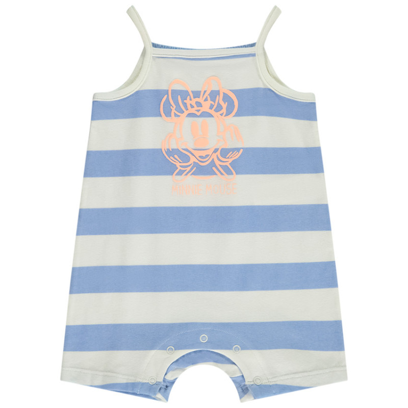 Combishort rayée puff print Minnie Disney pour bébé fille