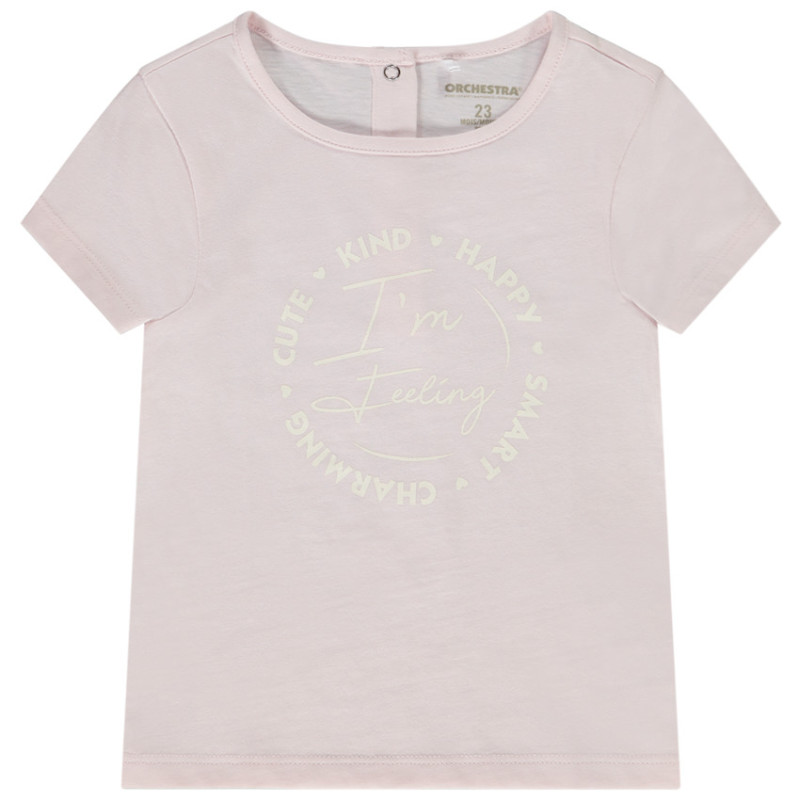 T-shirt manches courtes print fantaisie pour bébé fille