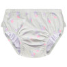 Culotte de bain couche imprimé avec volants pour bébé fille