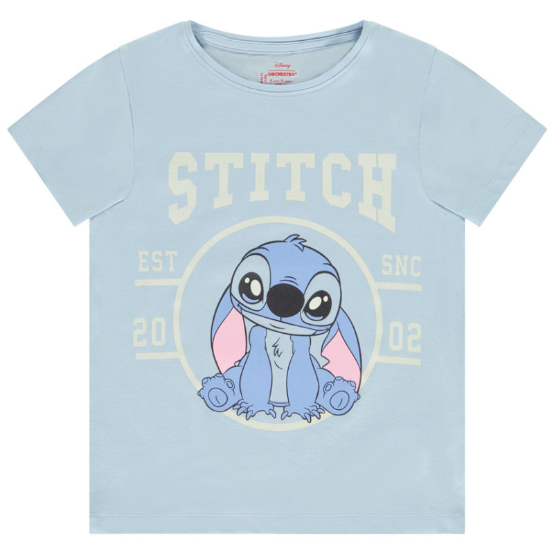 T-shirt manches courtes Stitch Disney fille