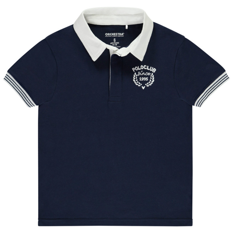 Polo manches courtes avec broderie garçon