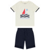 Ensemble t-shirt + bermuda en piqué fantaisie pour garçon