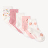 Lot de 5 paires de chaussettes fantaisie festonnées fille