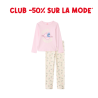 Set pyjama long en interlock Stitch Disney fille