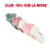 Lot de 5 paires de chaussettes courtes fantaisie fille