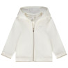 Gilet à capuche molletonné avec doublure en jersey pour bébé