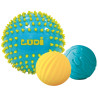 3 Balles sensorielles - Bleu