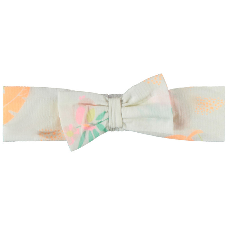 Bandeau nœud imprimé feuillage pour bébé fille
