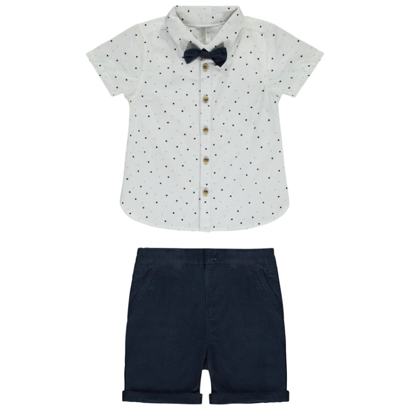 Ensemble court 2 pièces avec nœud papillon pour bébé garçon