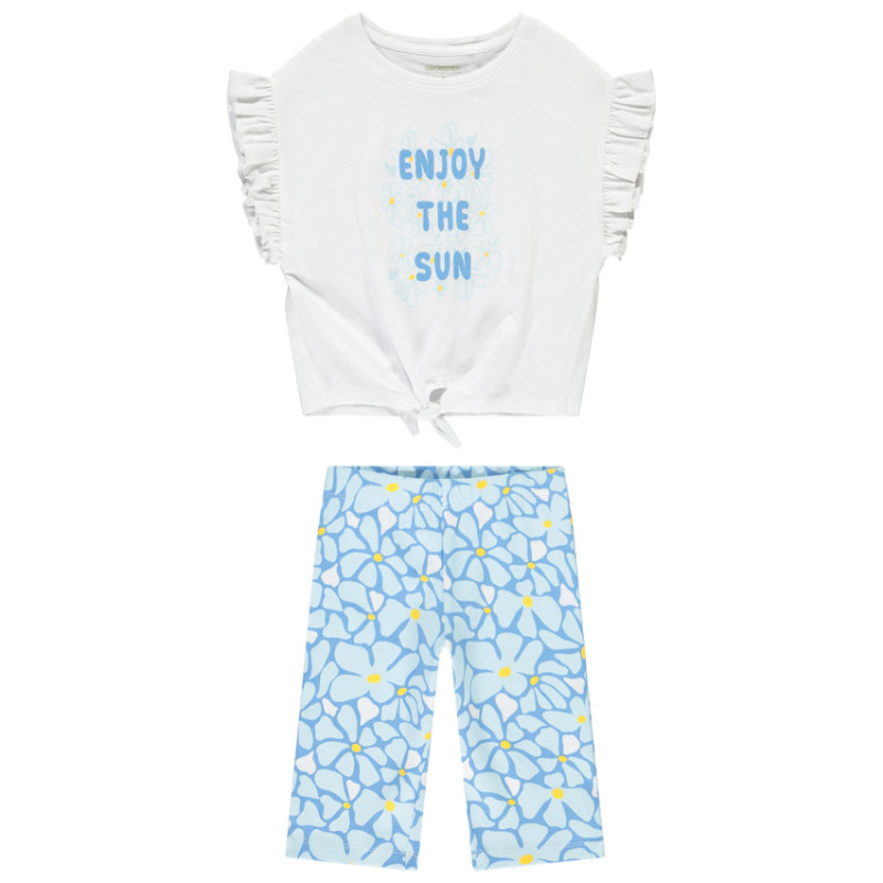 Ensemble t-shirt manches courtes + caleçon fantaisie pour fi