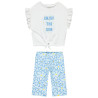 Ensemble t-shirt manches courtes + caleçon fantaisie pour fi
