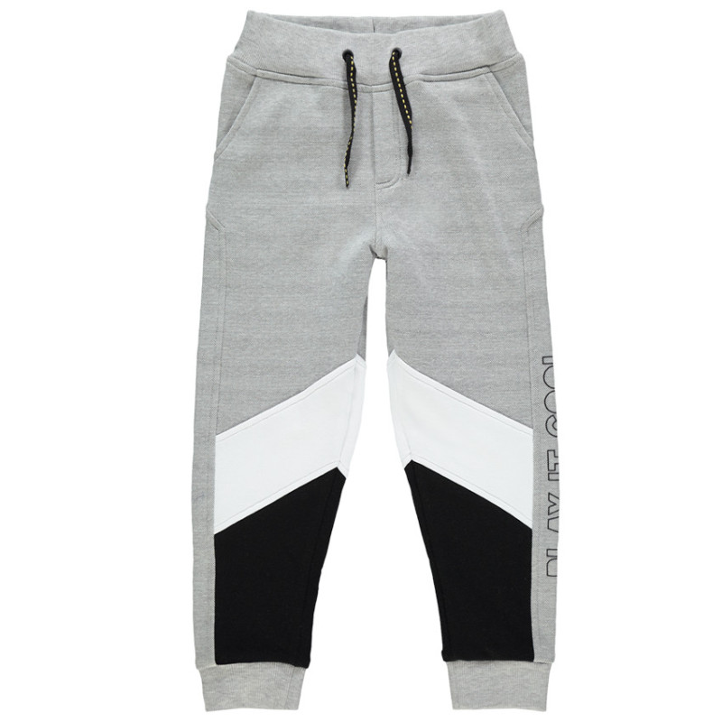 Pantalon de jogging en molleton tricolore pour enfant garçon