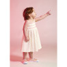 Robe à bretelles en gaze de coton imprimé fleurs pour bébé f