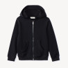 Gilet à capuche en molleton uni garçon
