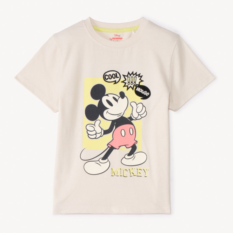 T-shirt manches courtes print Mickey Disney garçon