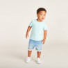 T-shirt manches courtes uni en jersey effet pop-corn pour bé