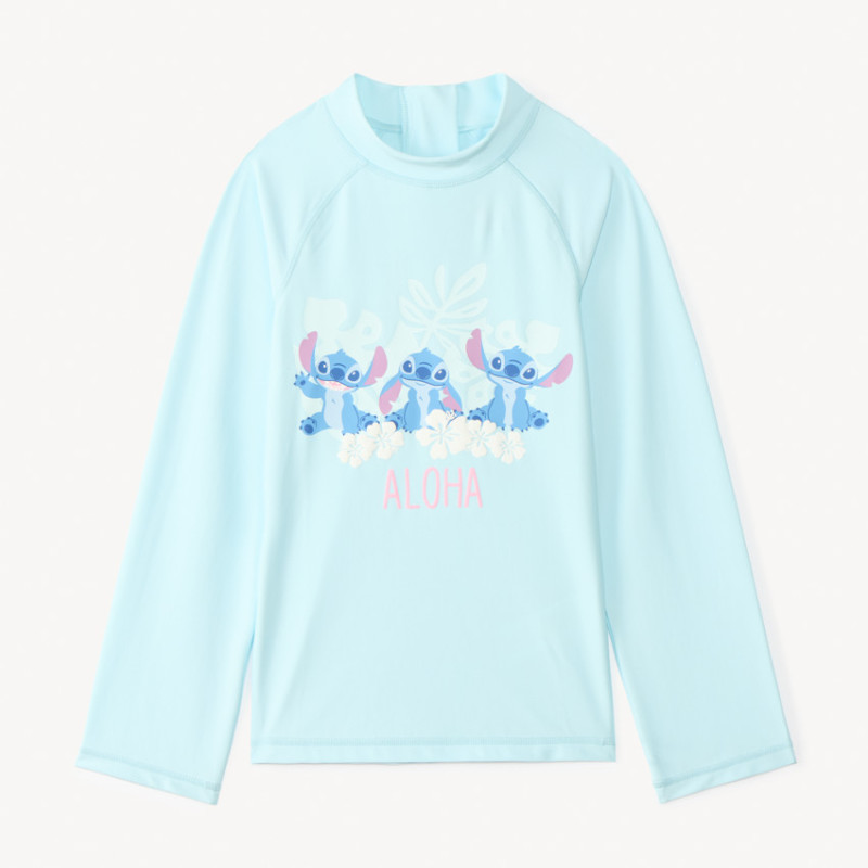 T-shirt manches longues anti-UV SPF 50+ Stitch Disney fille