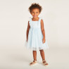 Robe en tulle pailletée manches papillon pour bébé fille