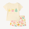 Set de pyjama court 2 pièces motifs fruits fille