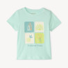 T-shirt manches courtes uni print fantaisie pour bébé garçon