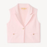 Veste sans manches style blazer fille
