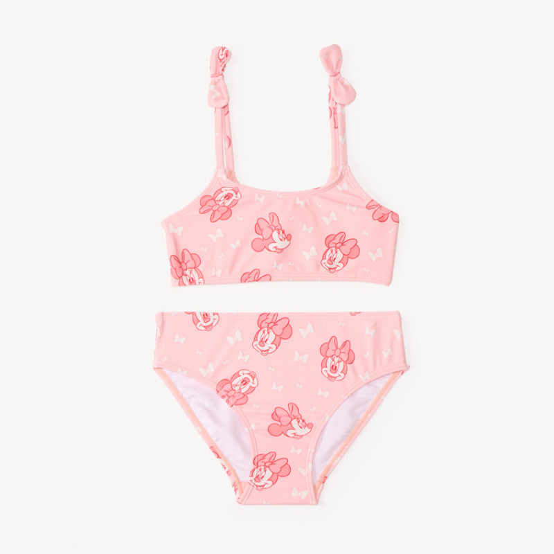 Maillot de bain 2 pièces Minnie (Disney) à nœuds fantaisie f