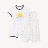 Lot de 2 combishorts motifs soleil pour bébé garçon