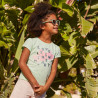T-shirt manches courtes print fantaisie pailletées fille
