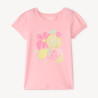 T-shirt manches courtes print fantaisie pailletées fille