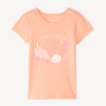 T-shirt manches courtes print fantaisie pailletées fille