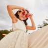 Robe effet 2-en-1 avec dos nu en forme de cœur fille