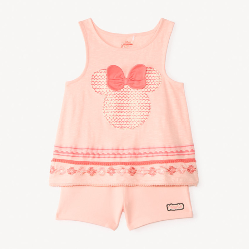 Ensemble 2 pièces débardeur + short Minnie Disney fille