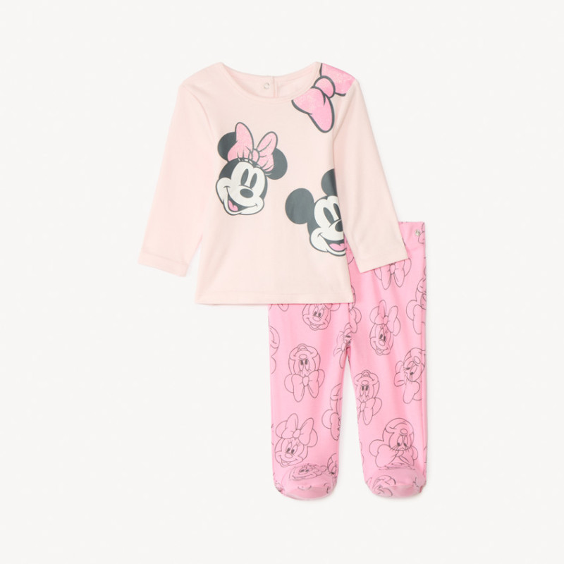 Set 2 pièces Minnie Disney pour bébé fille avec finitions di