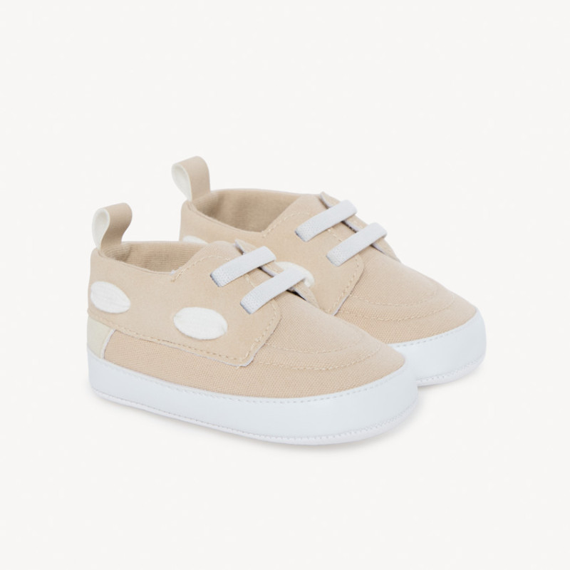 Chaussures bateau en toile pour bébé garçon
