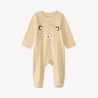 Dors-bien manches longues en nid d'abeille motifs ourson pou