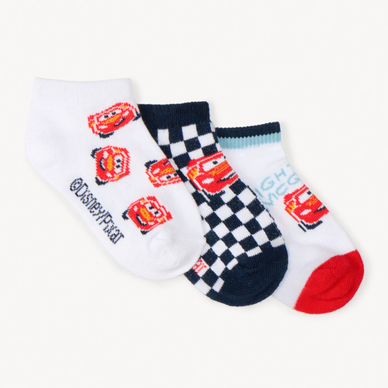 Lot de 3 chaussettes fantaisie Flash McQueen Disney-Pixar po
