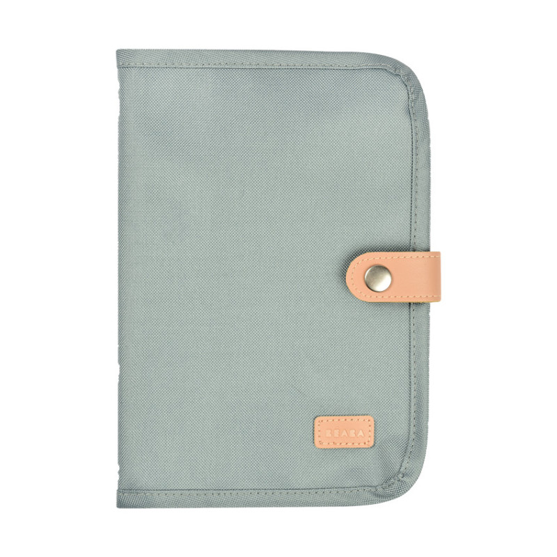 Protège carnet de santé - Vert sauge