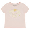 T-shirt manches courtes à broderie bouclette fille