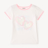 T-shirt manches courtes motifs à sequins fantaisie fille