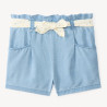 Short avec ceinture à nouer imprimé cœurs pour bébé fille