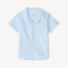 Chemise manches courtes en toile texturée pour bébé garçon