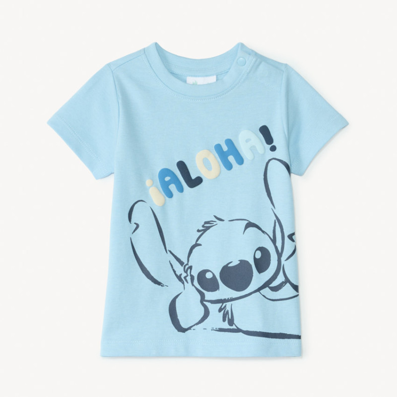T-shirt manches courtes Stitch Disney pour bébé garçon