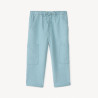 Pantalon droit en toile avec poches cargo pour bébé garçon