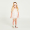 Robe en tulle avec fleurs 3D + bandeau avec nœud en tulle po