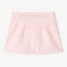 Short en twill uni avec ceinture en tissu fille