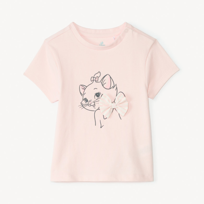 T-shirt manches courtes Marie des Aristochats Disney pour bé